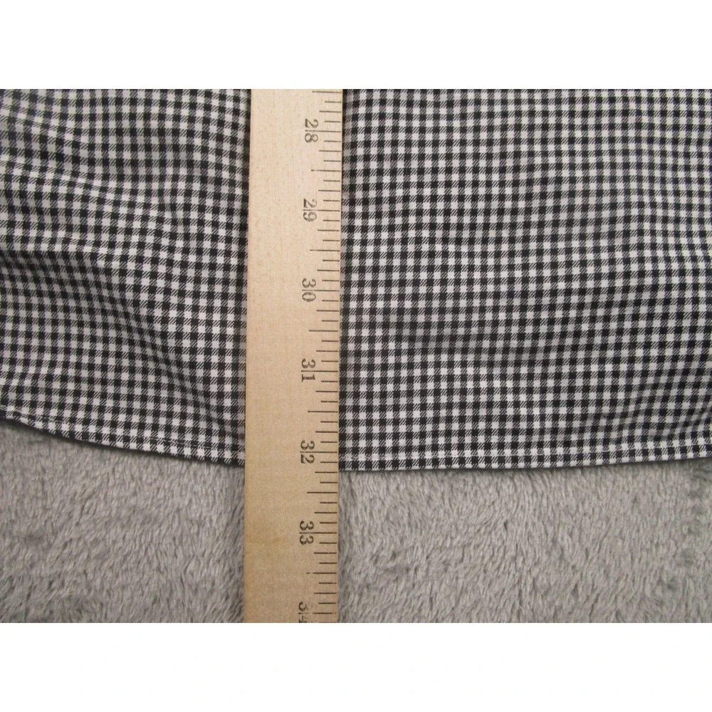 Polo‎ Ralph Lauren Shirt Mens 17 Black Checked Regent Classic Fit Cotton
